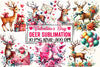 Valentine's Day Deer Clipart Bundle