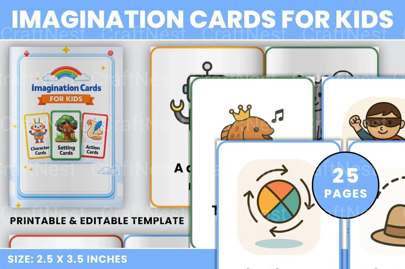 Imagination Cards for Kids - CraftNest - Digital Crafting and Art