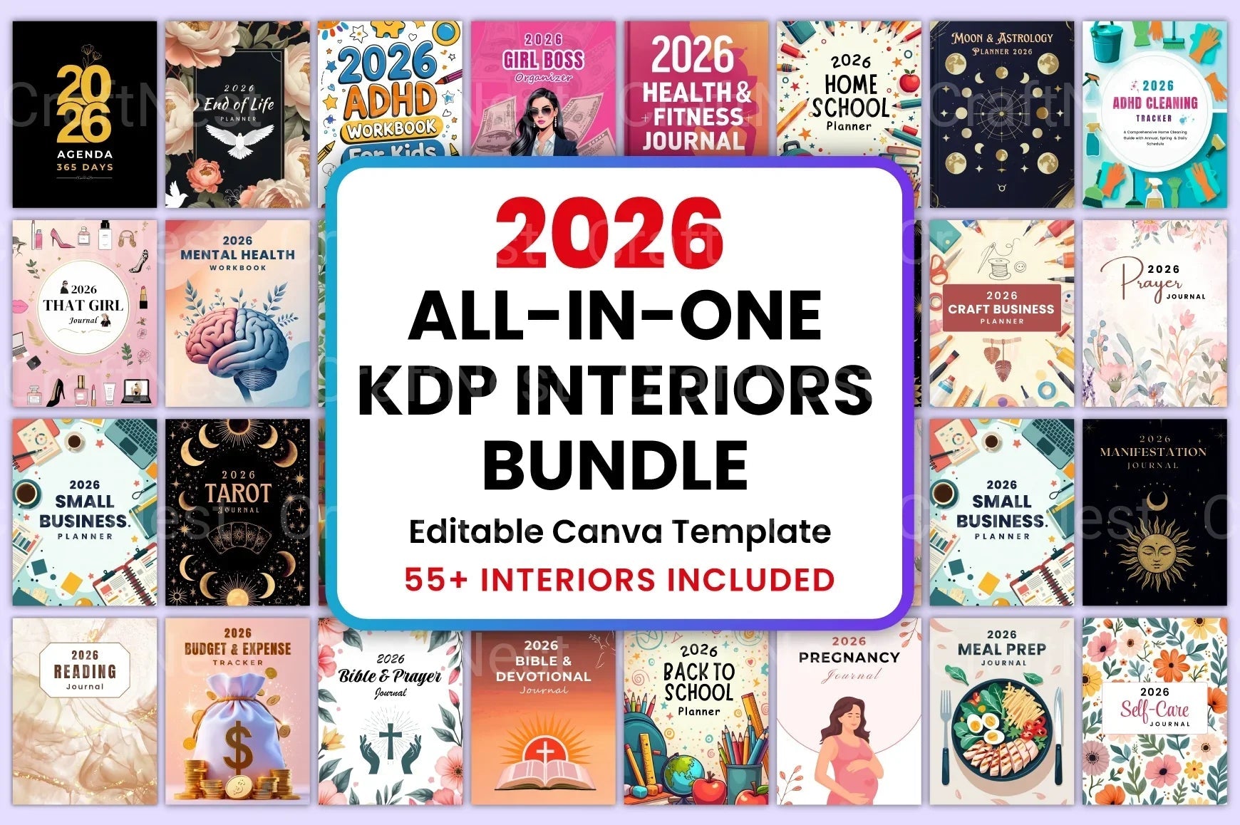 All-In-One KDP Interiors Collection - CraftNest - Digital Crafting and Art