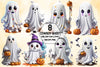 Retro Cowboy Ghost Clipart Bundle