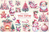 Pink Christmas Clipart Bundle
