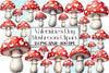 Valentine's Day Mushroom Clipart Bundle