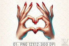 Valentine Heart Hands Clipart Bundle - CraftNest - Digital Crafting and Art