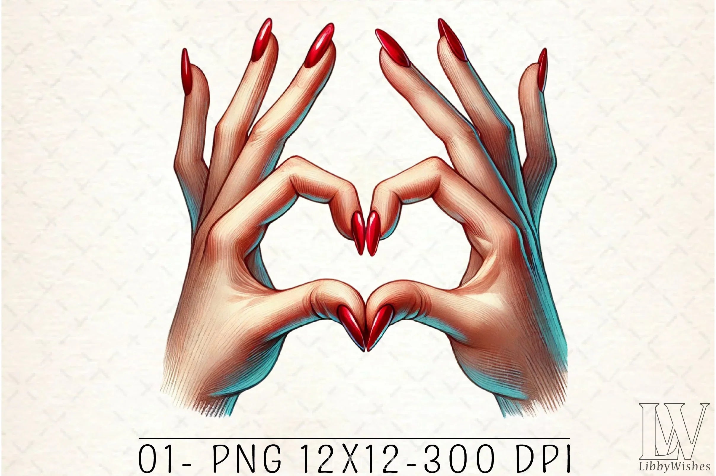 Valentine Heart Hands Clipart Bundle - CraftNest - Digital Crafting and Art