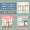 Village Shops Artist'S Alley Clipart Bundle