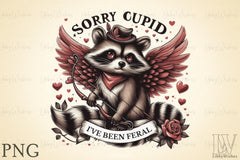 Valentine's Day Cupid Raccoon Clipart Bundle 2 - CraftNest - Digital Crafting and Art