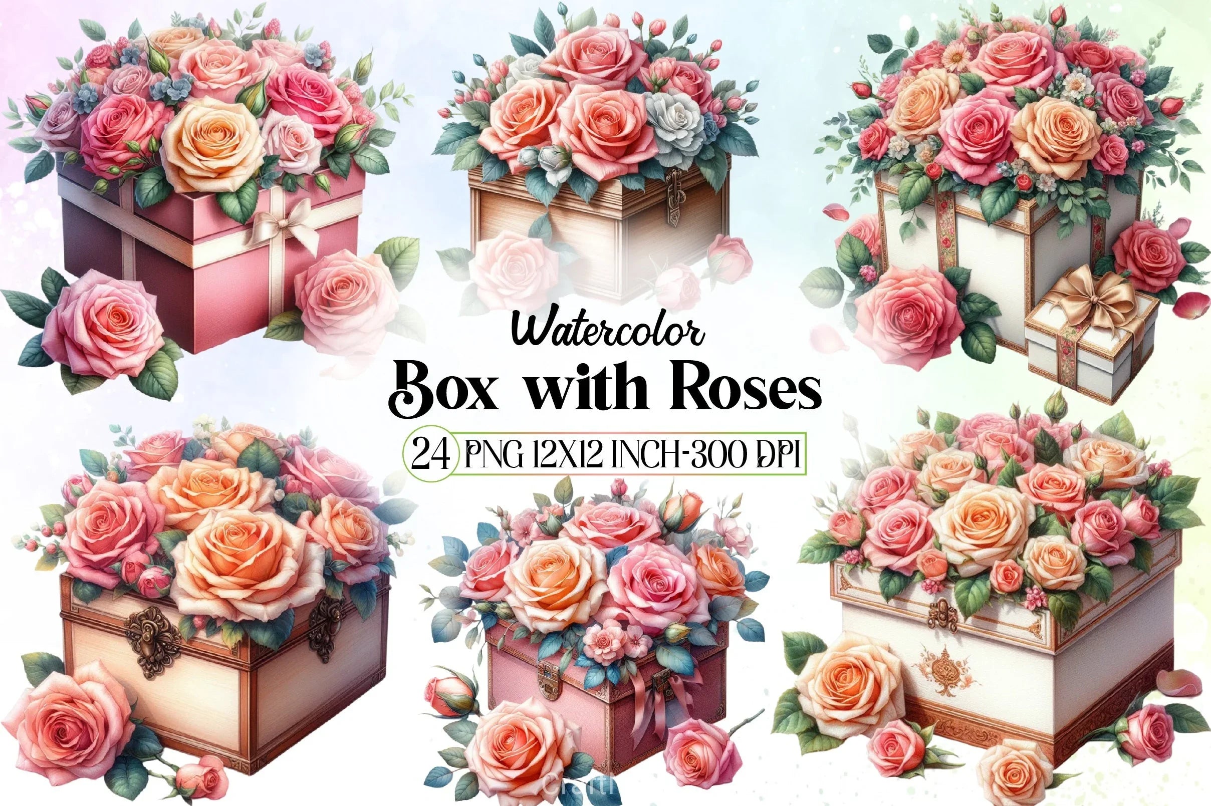 Roses Clipart Bundle - CraftNest - Digital Crafting and Art