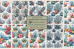 Underwater Corals Seamless Papers - CraftNest - Digital Crafting and Art