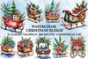 Christmas Sleigh Clipart Bundle
