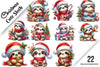 Christmas Cute Sloth Clipart Bundle