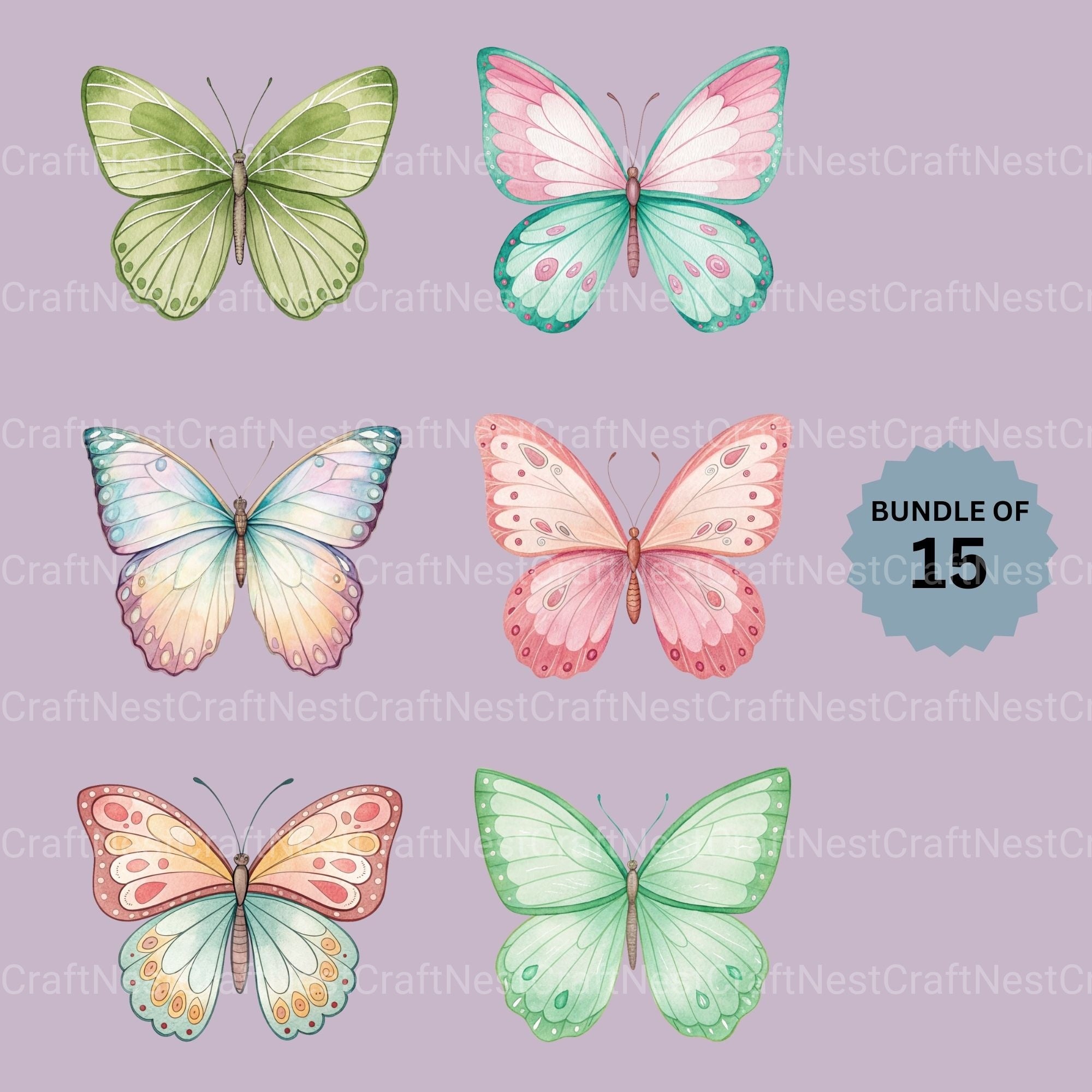 Butterflies Clipart Bundle 5
