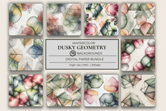 Dusky Geometry Background Papers - CraftNest - Digital Crafting and Art