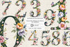 Wildflower Flower Numbers Clipart