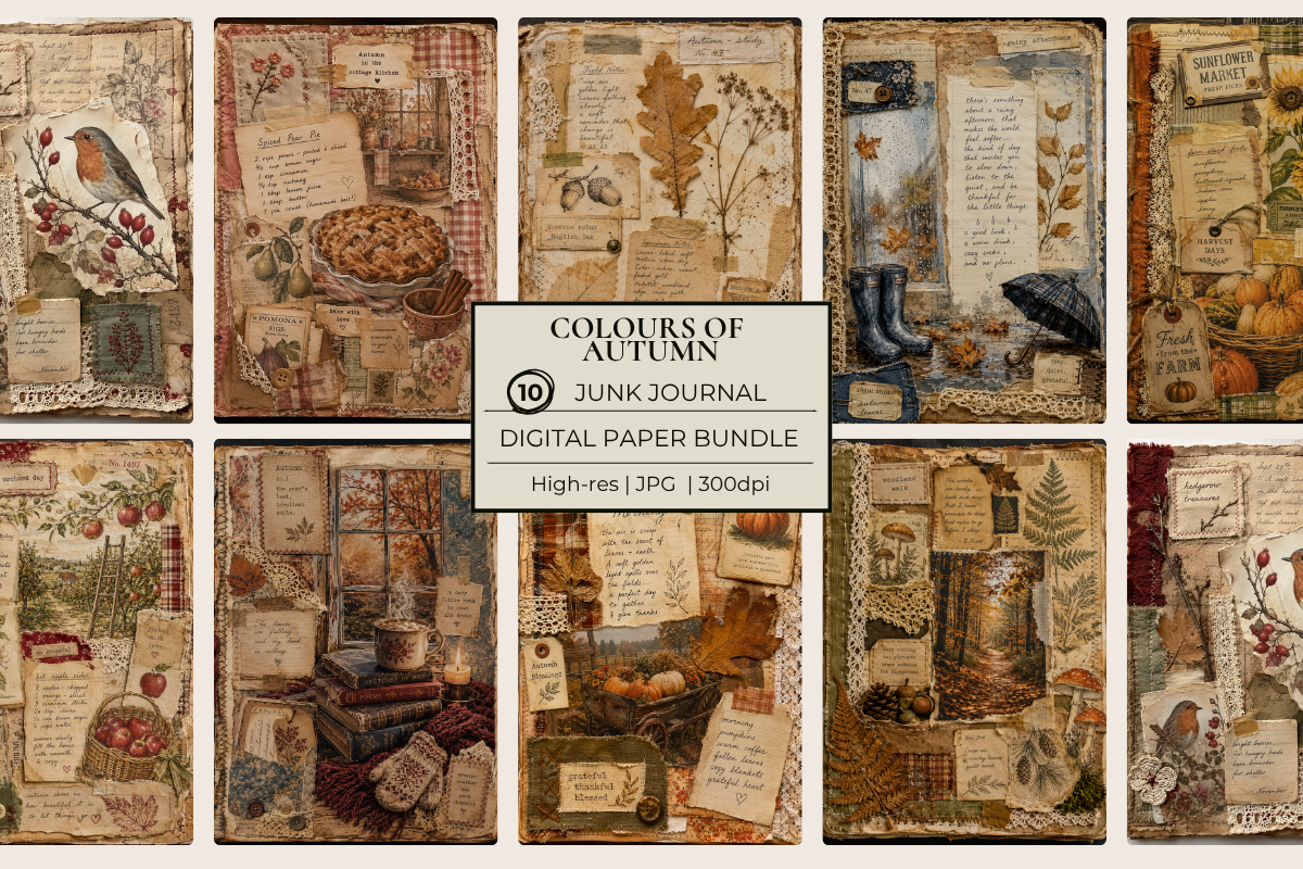 50 Colors of Autumn Junk Journal