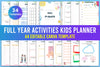 Yearly Activities Update Kids Planner