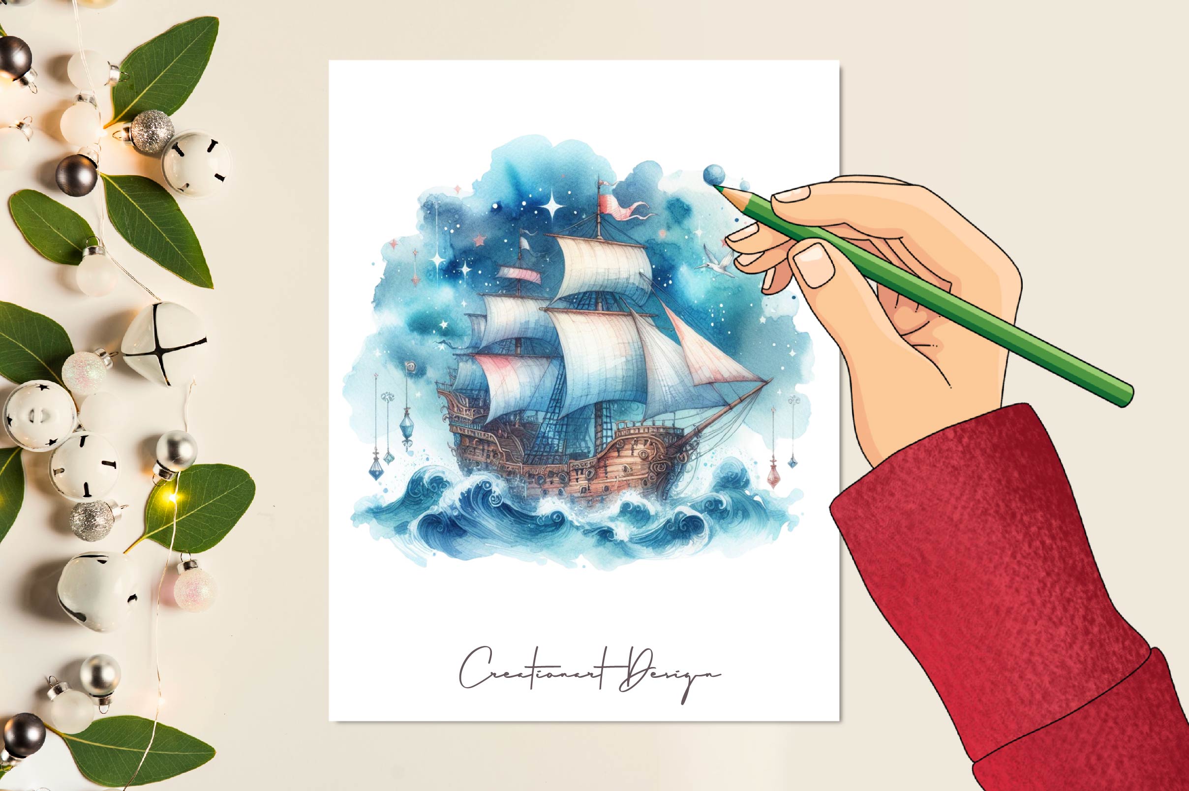 Dream Ships Clipart Bundle