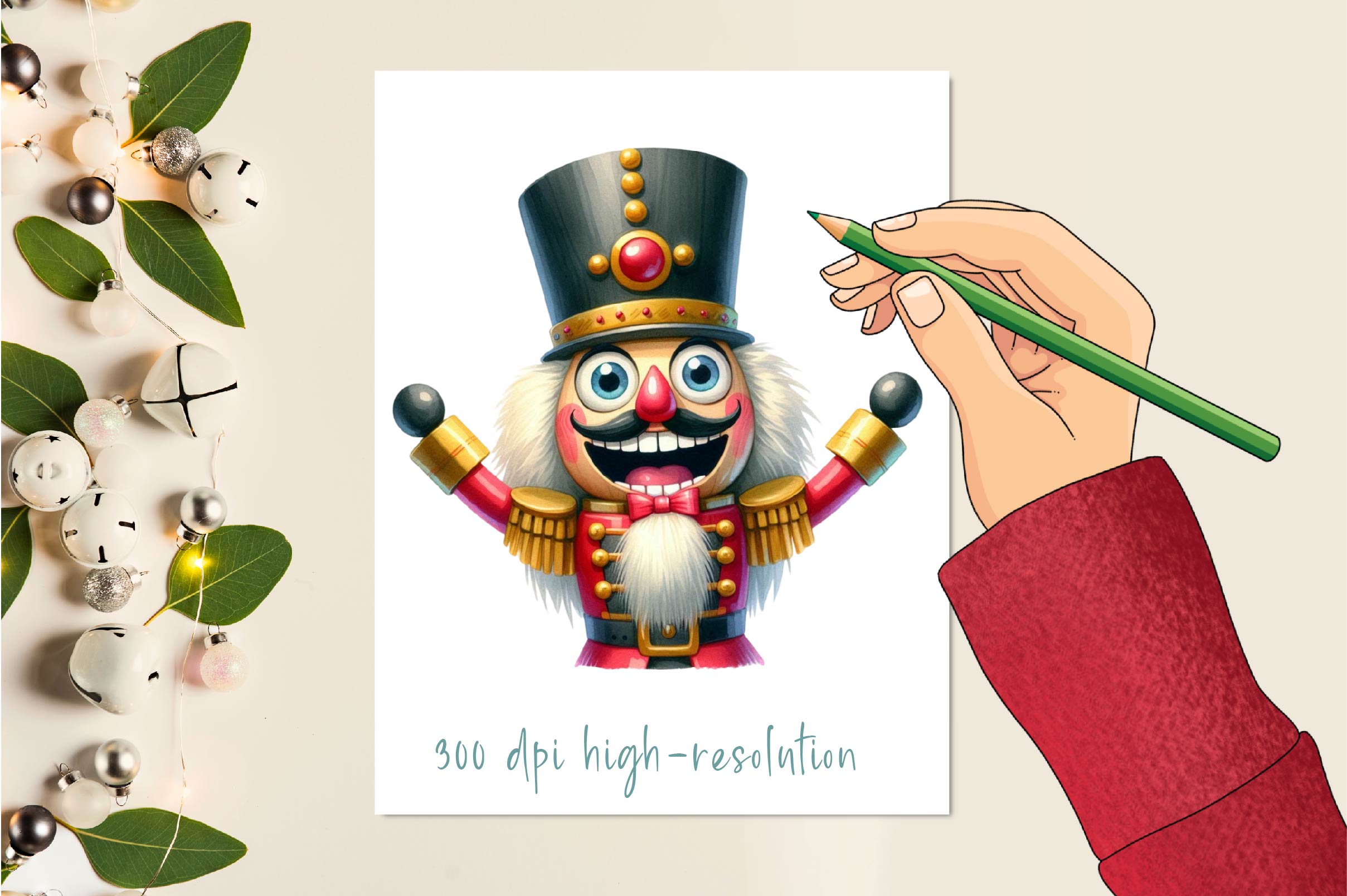 Christmas Funny Nutcracker Clipart Bundle