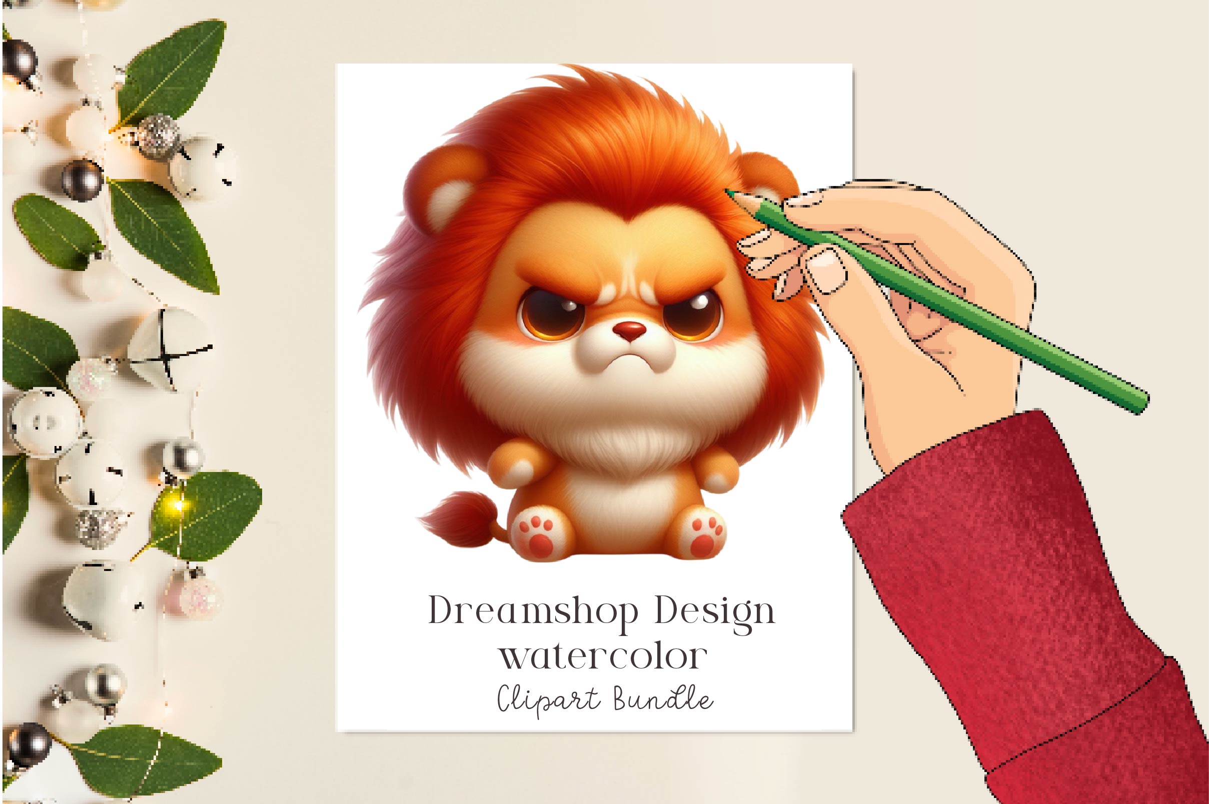 Funny Grumpy Animals Clipart Bundle
