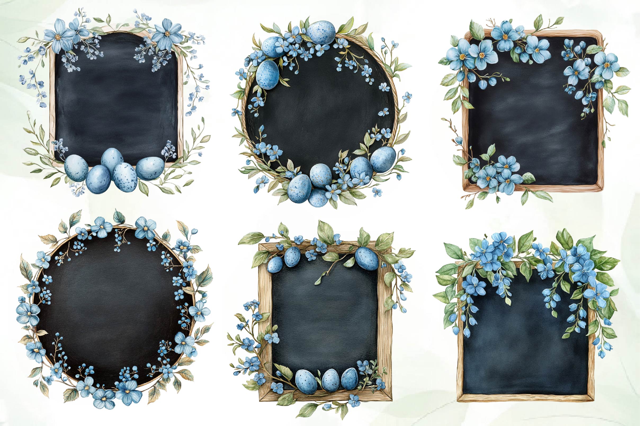Easter Day Signs Clipart Bundle