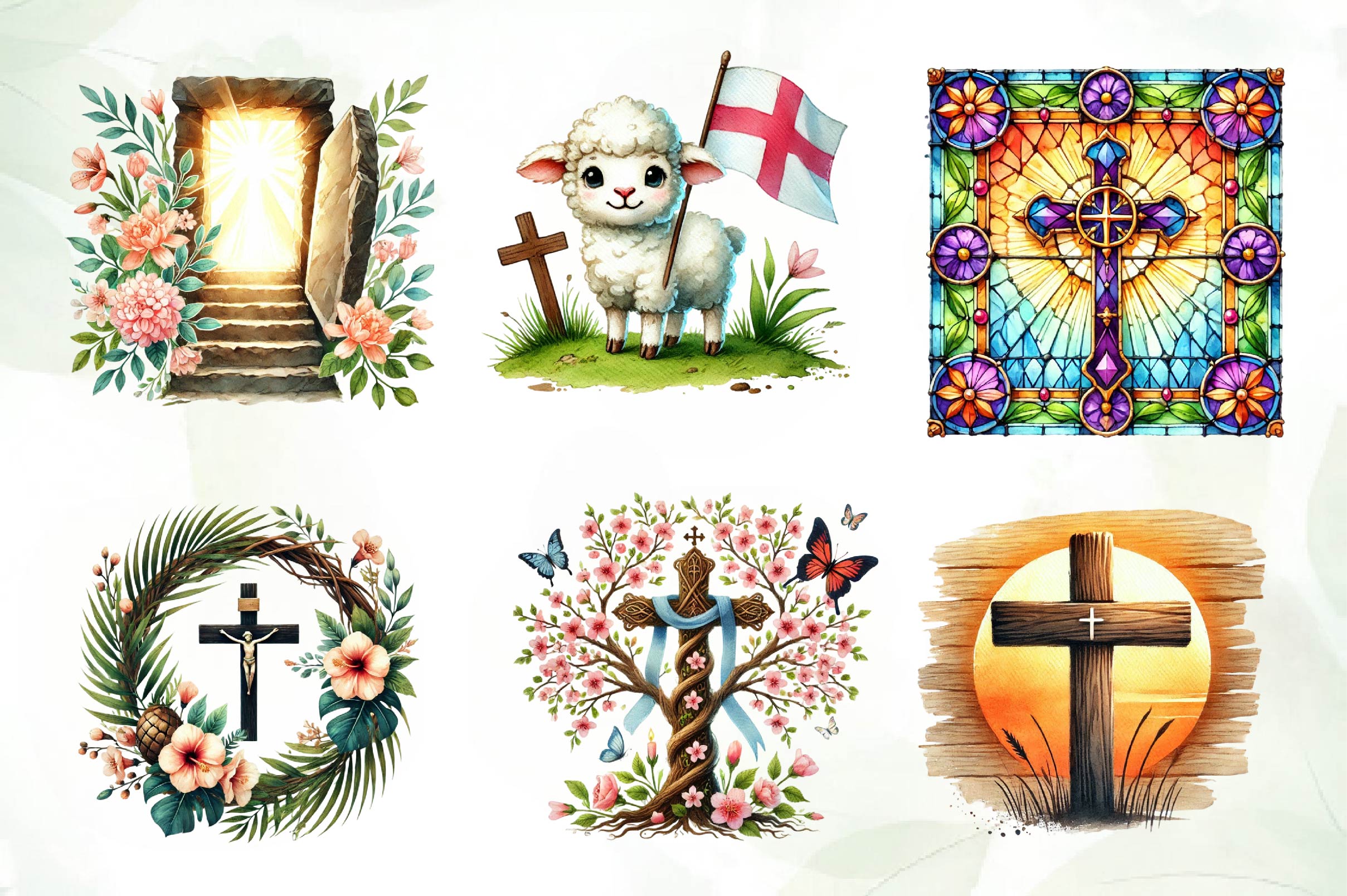 Christian Easter Clipart Bundle