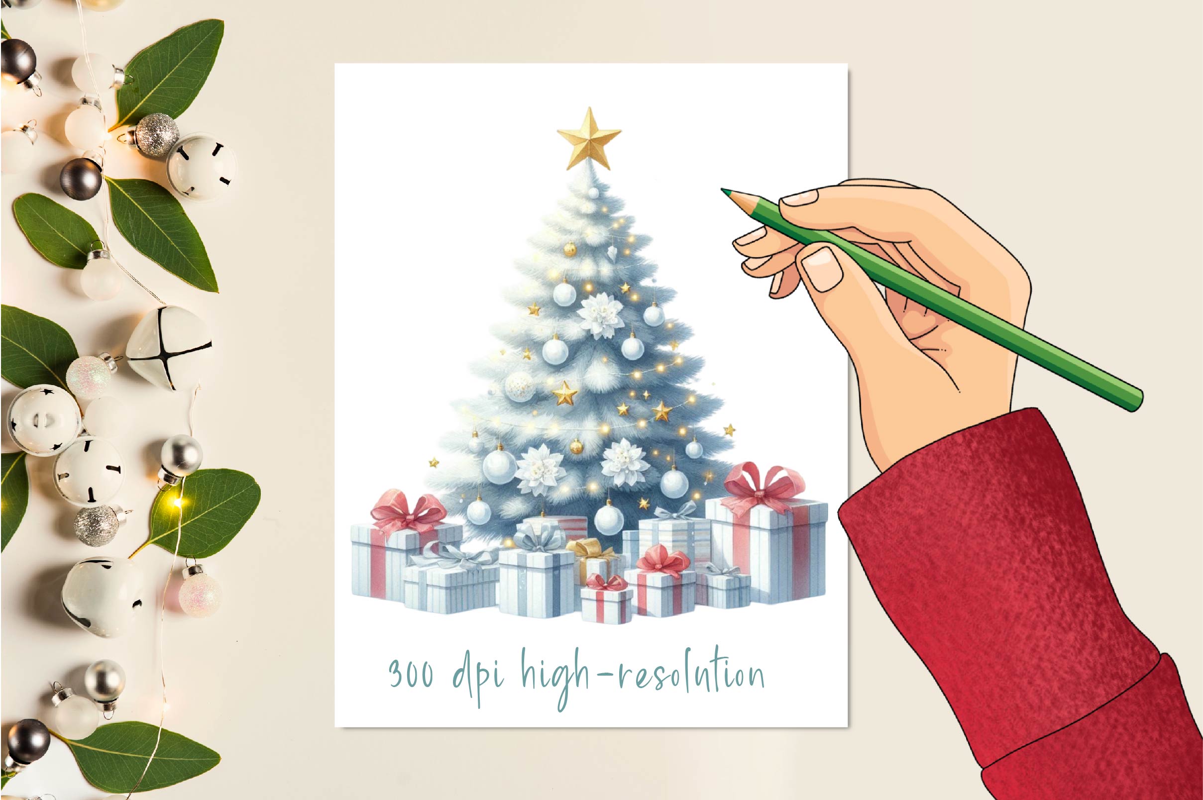 Christmas Tree Clipart Bundle 1