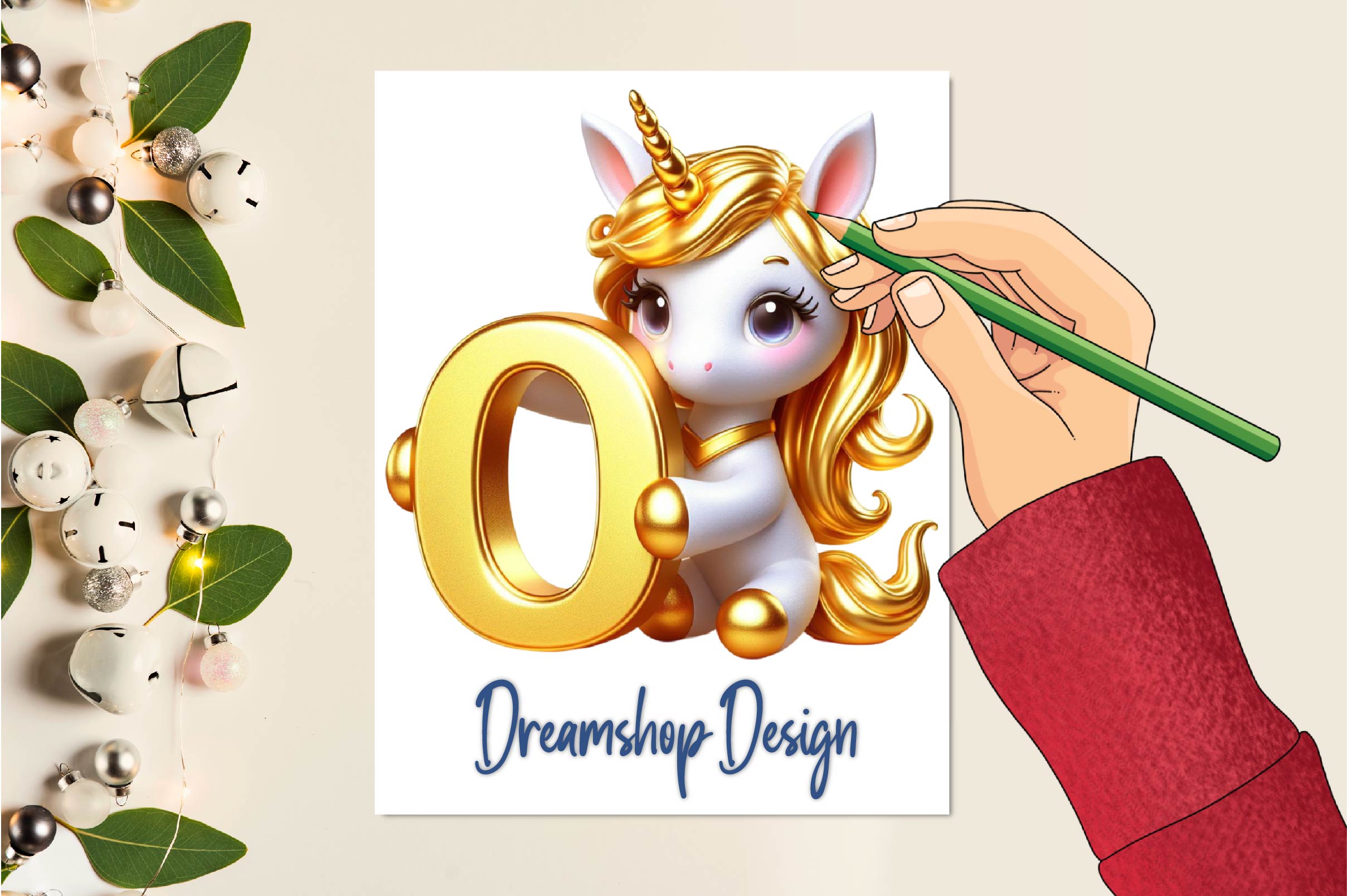 Gold Birthday Number Clipart Bundle