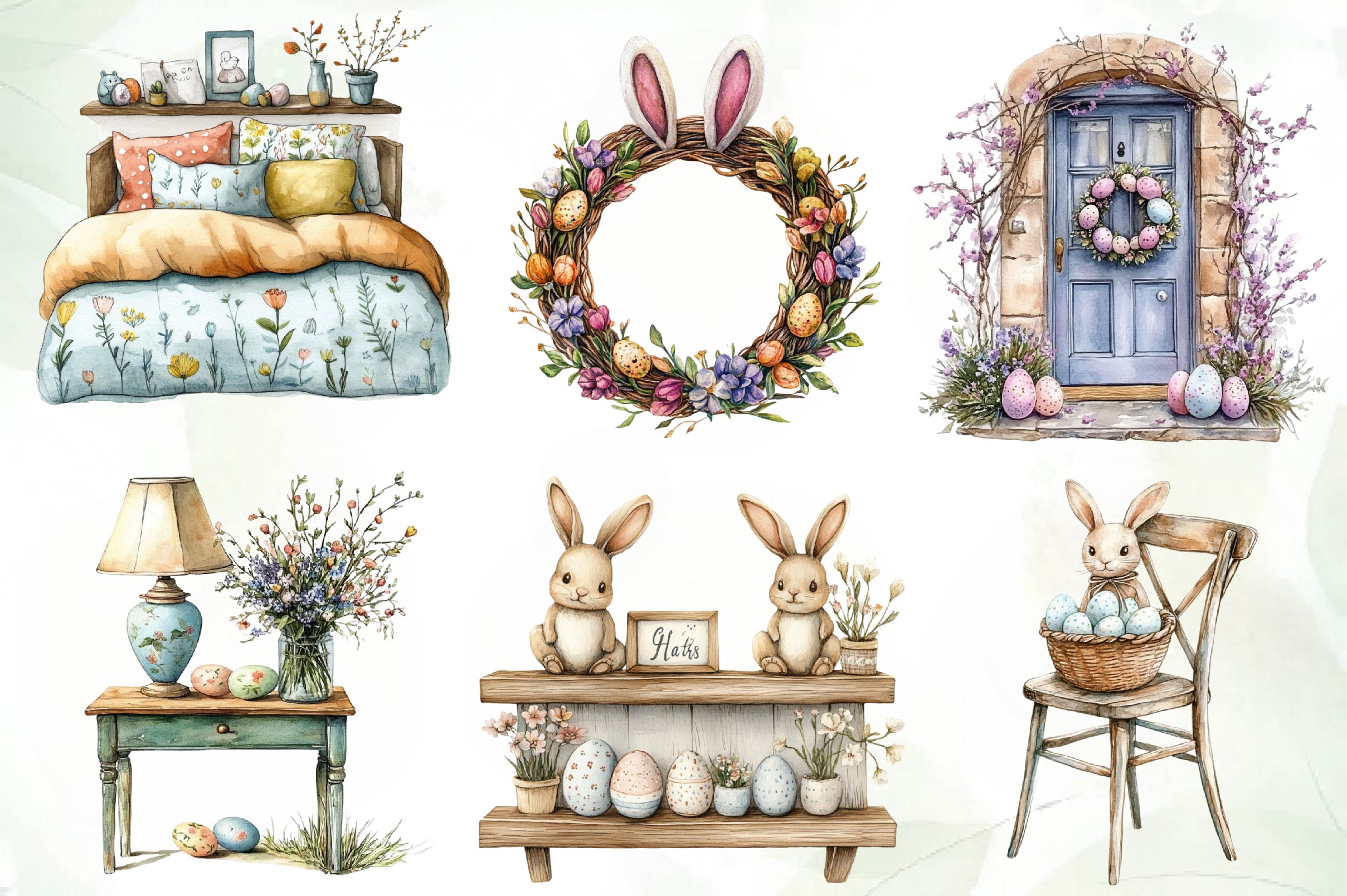Easter Home Clipart Bundle
