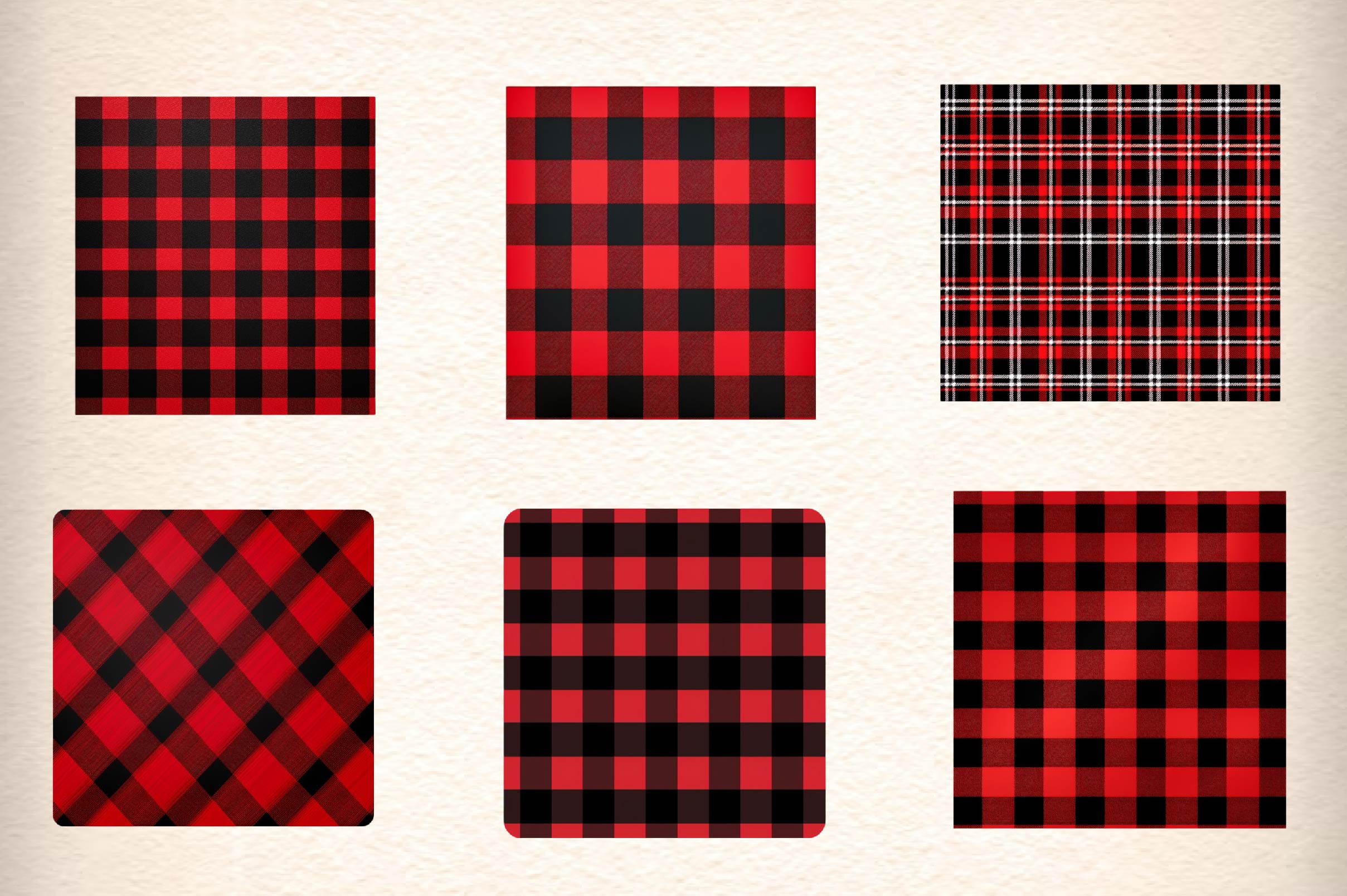 Gingham Pattern Clipart Bundle