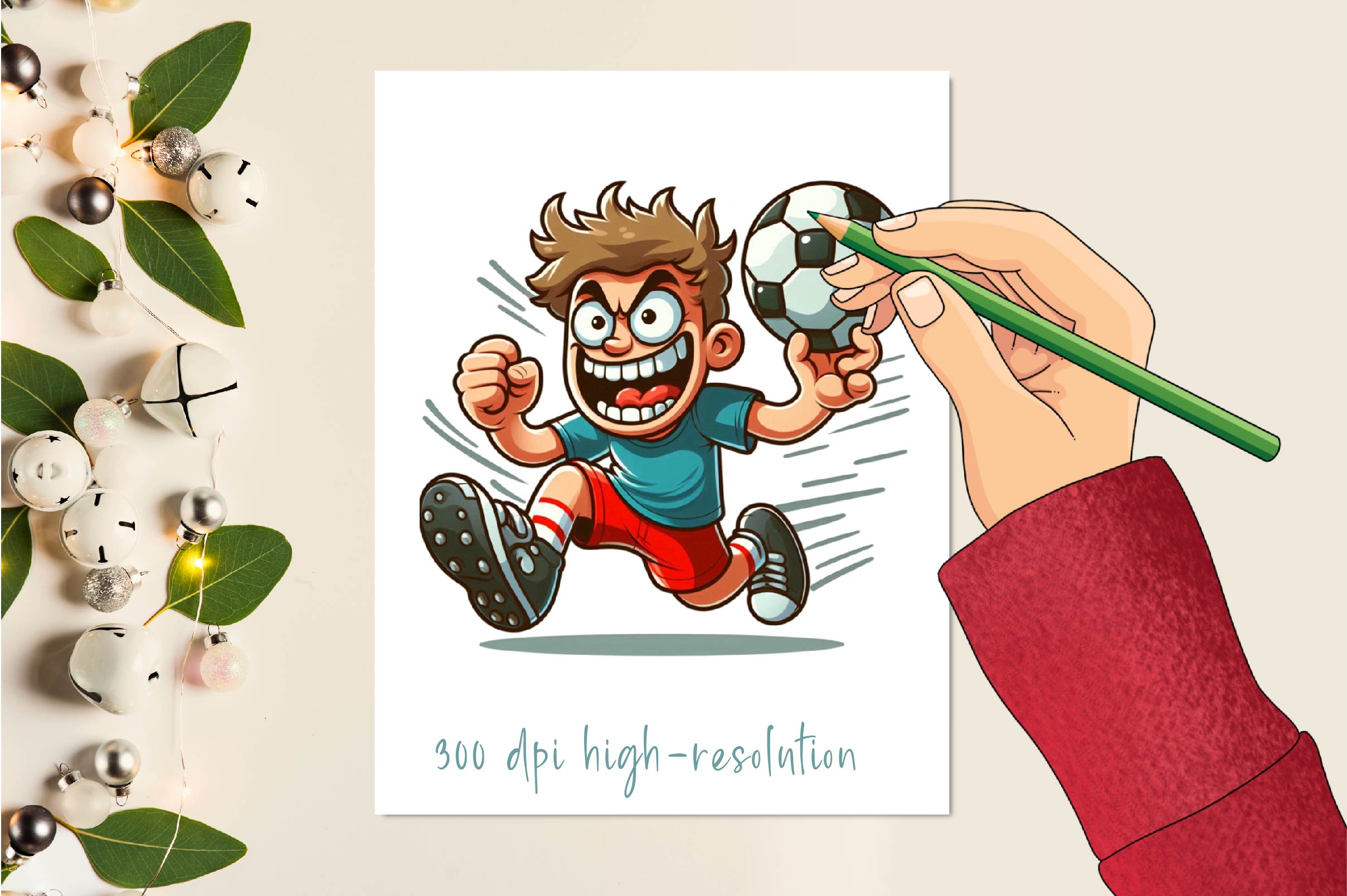 Funny Football Clipart Bundle