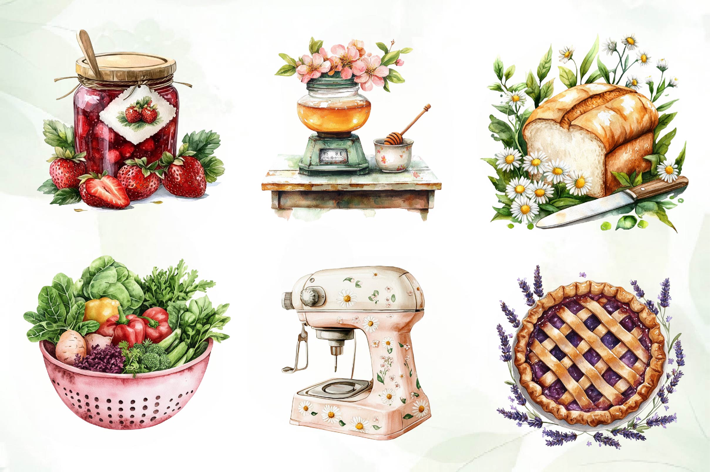 Spring Cooking Clipart Bundle
