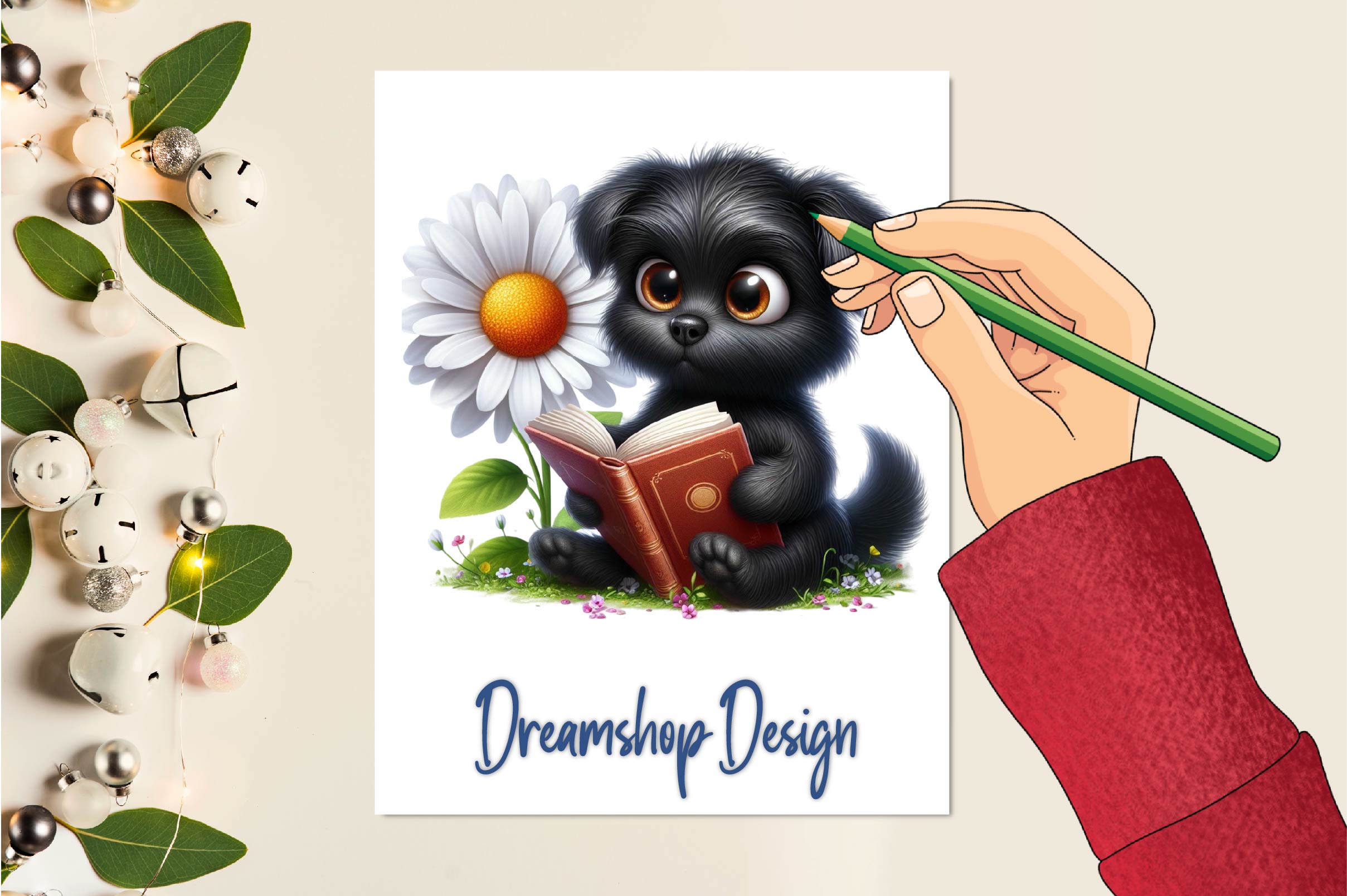 Spring Dog Clipart Bundle