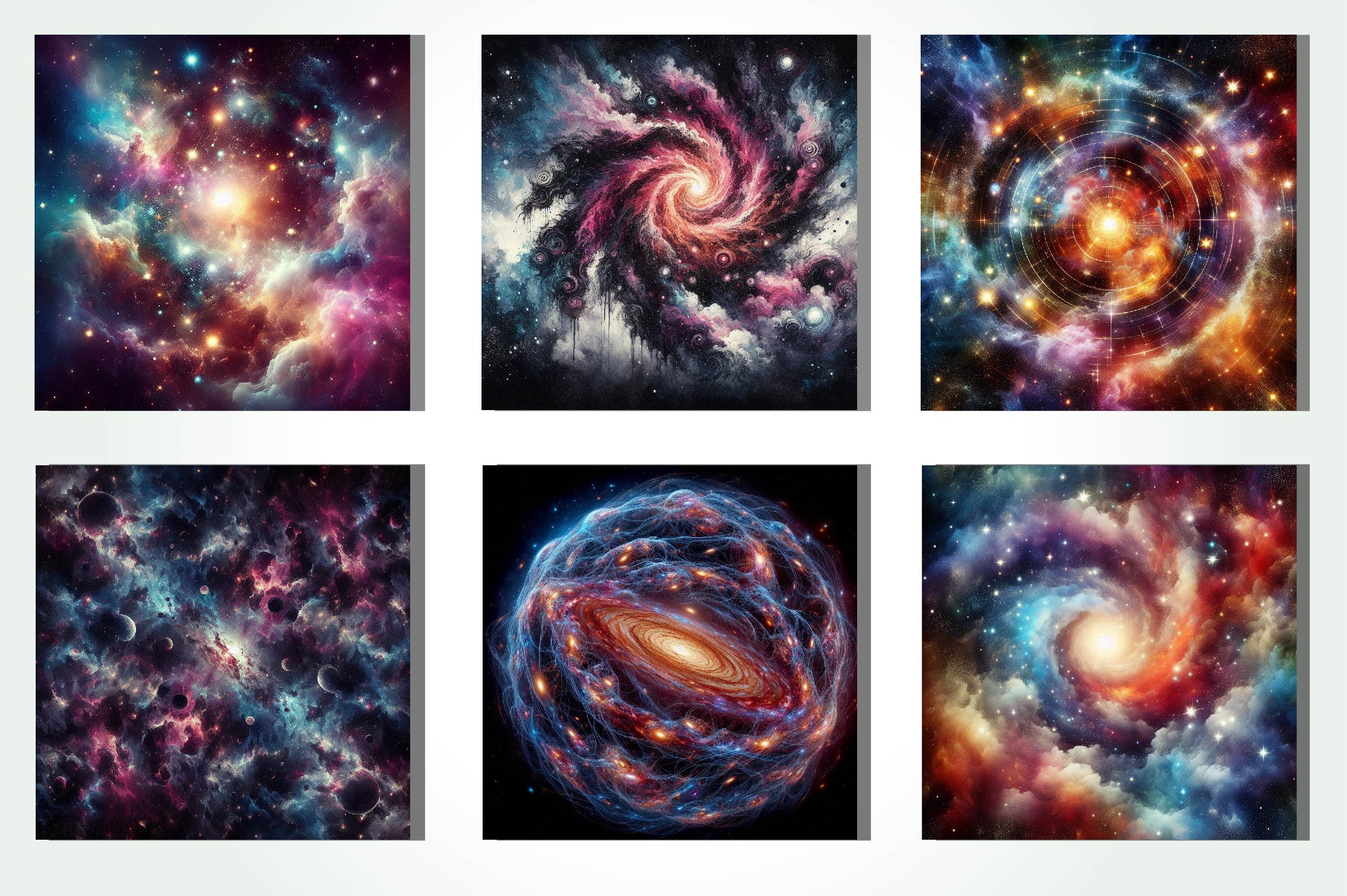 Galaxy Pattern Background Bundle