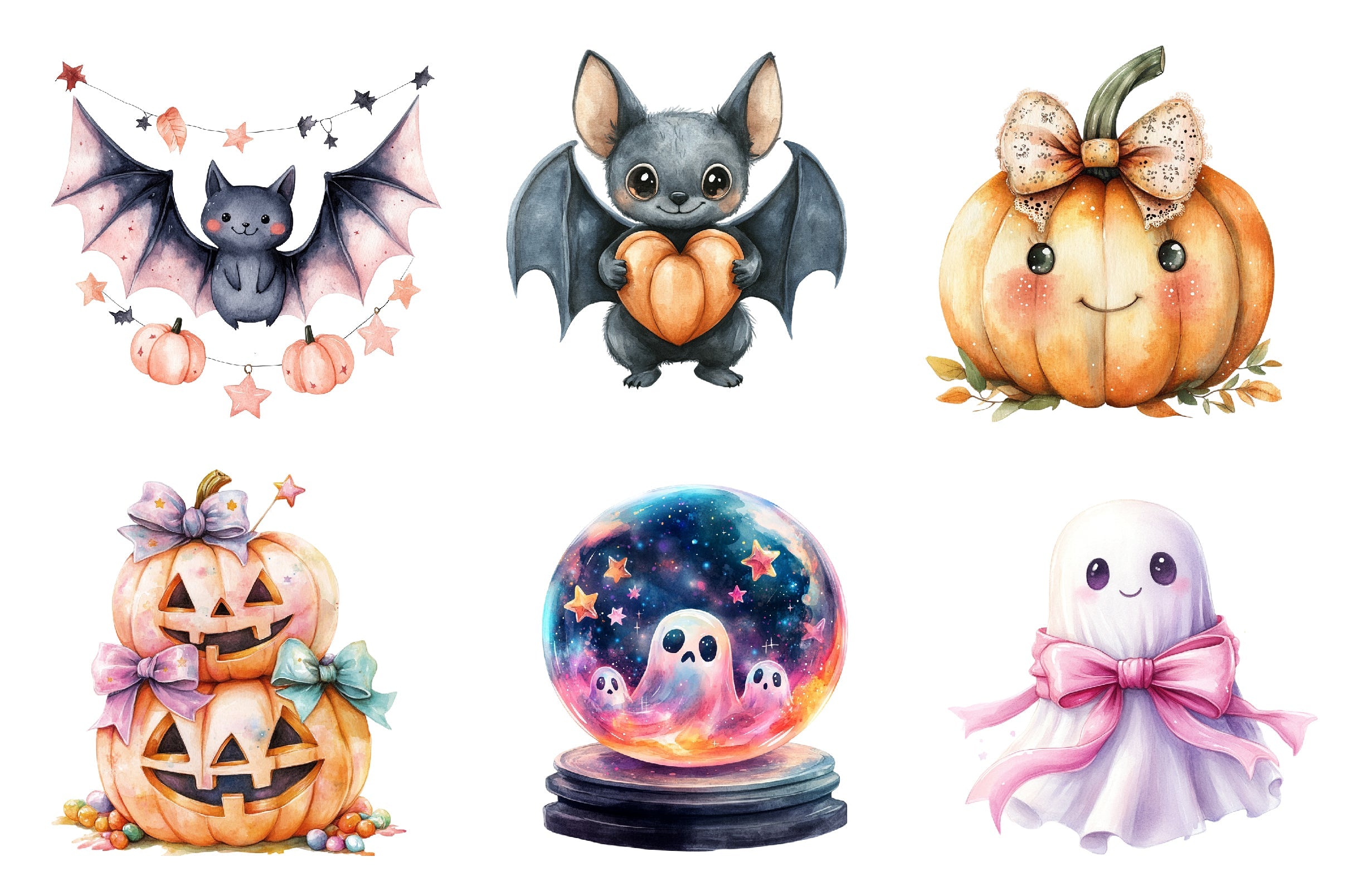 Coquette Halloween Clipart Bundle