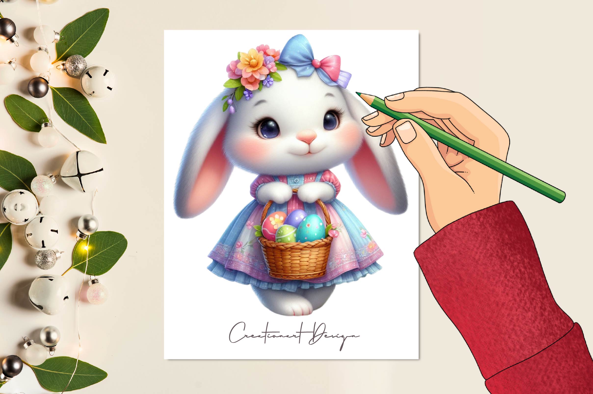 Easter Bunny Clipart Bundle 2
