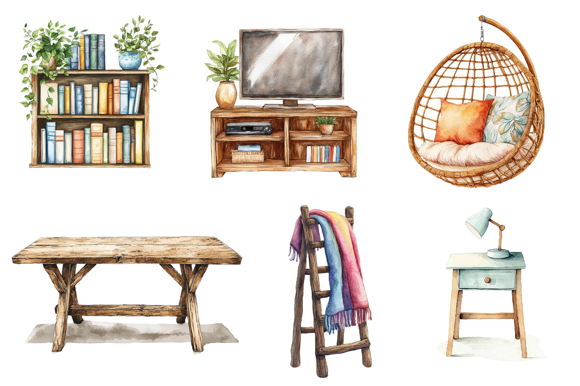 Home Furniture Clipart Bundle
