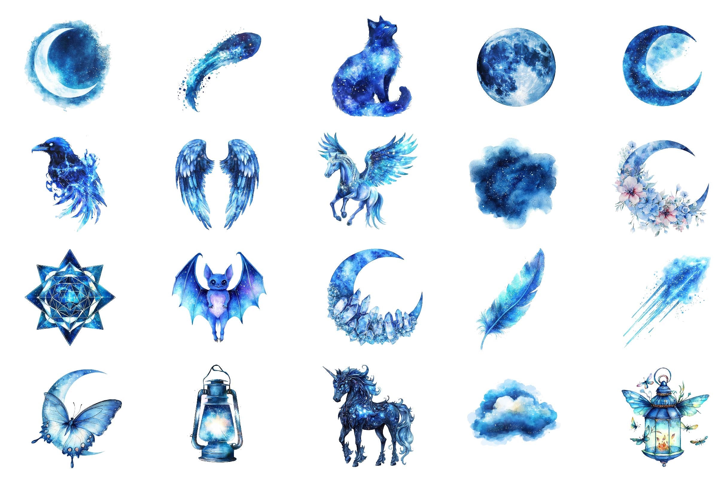 Magical Celestial Clipart Bundle