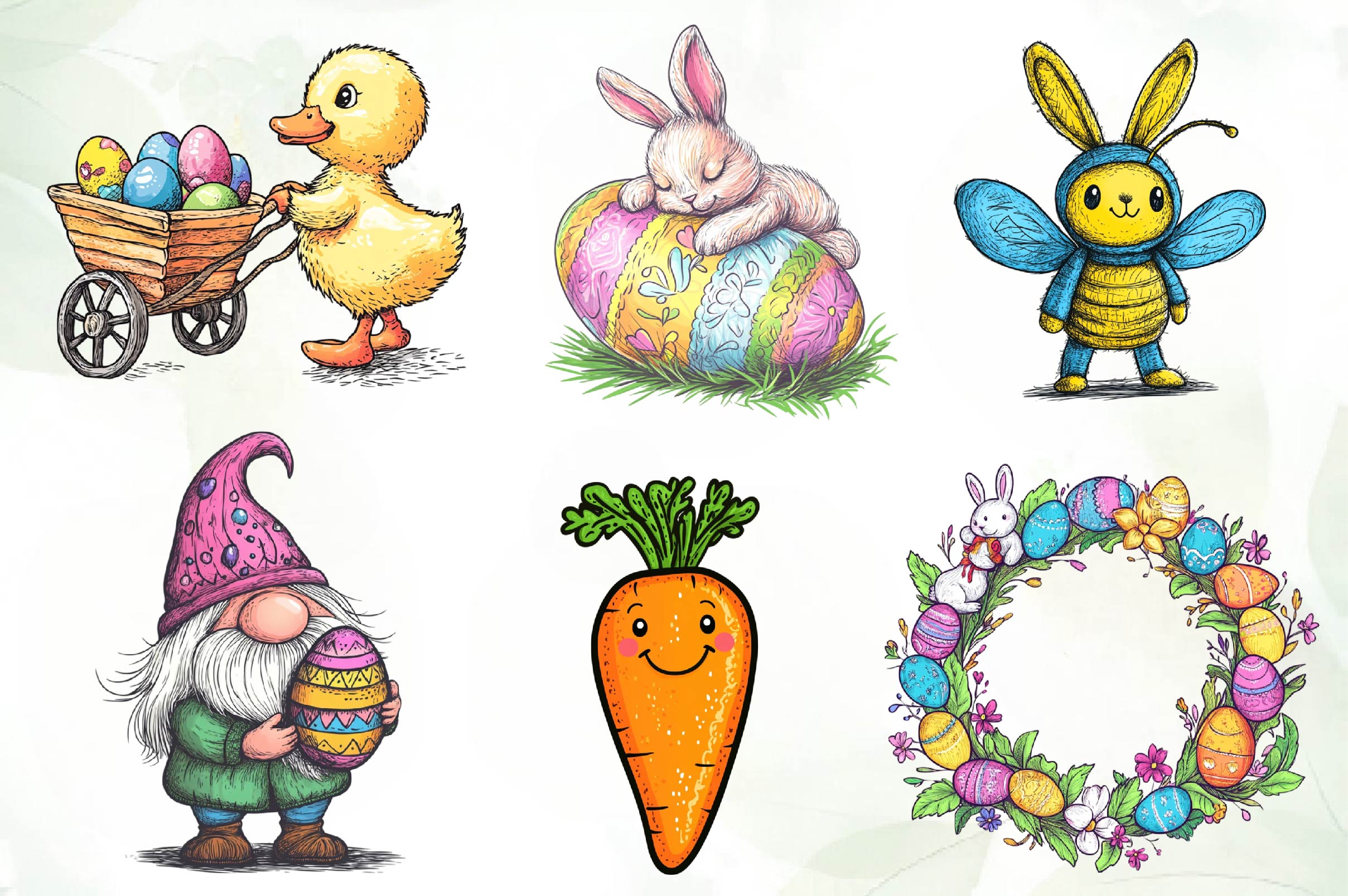 Crochet Easter Clipart Bundle