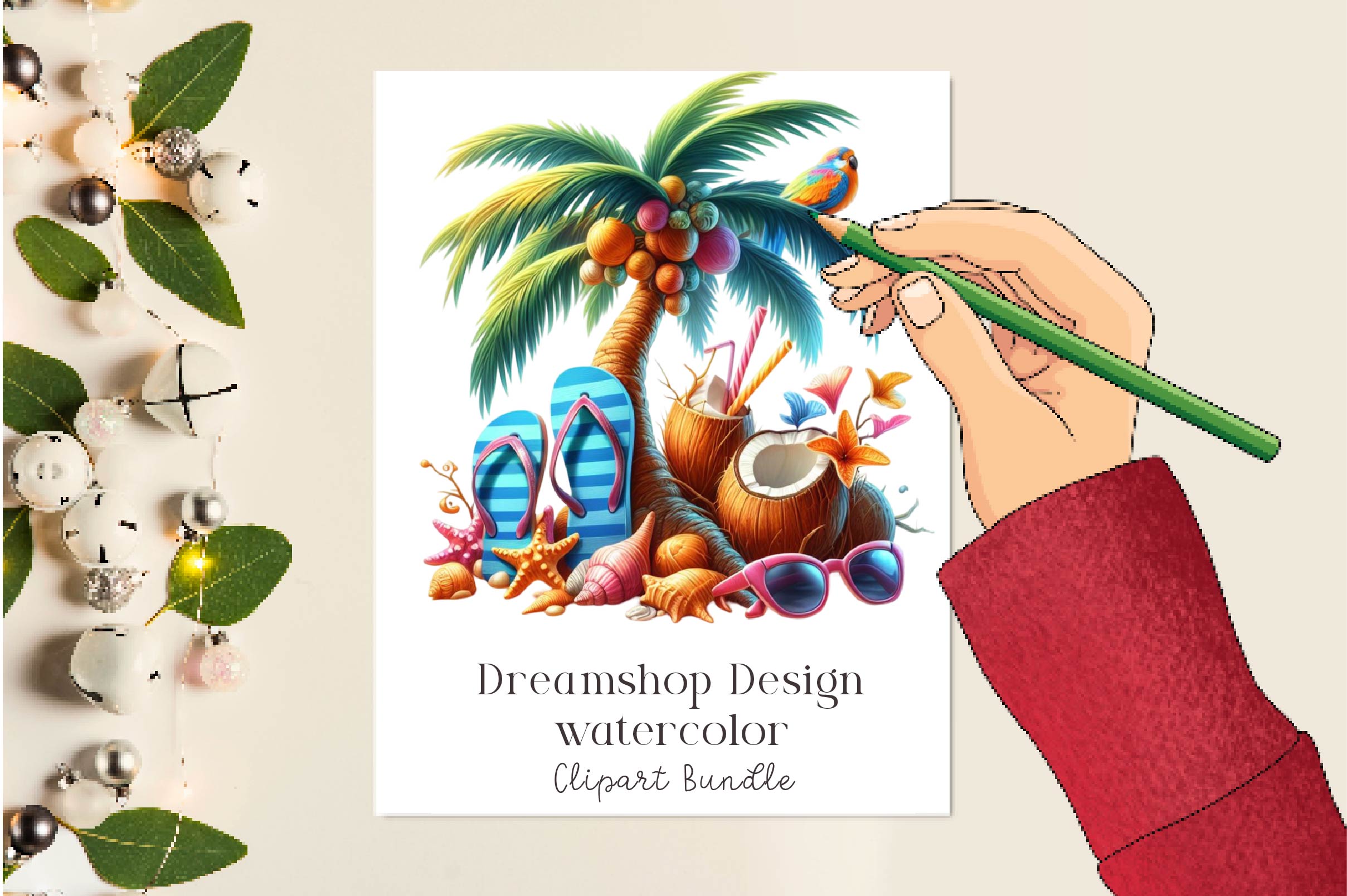 Summer Flip Flops Clipart Bundle 1