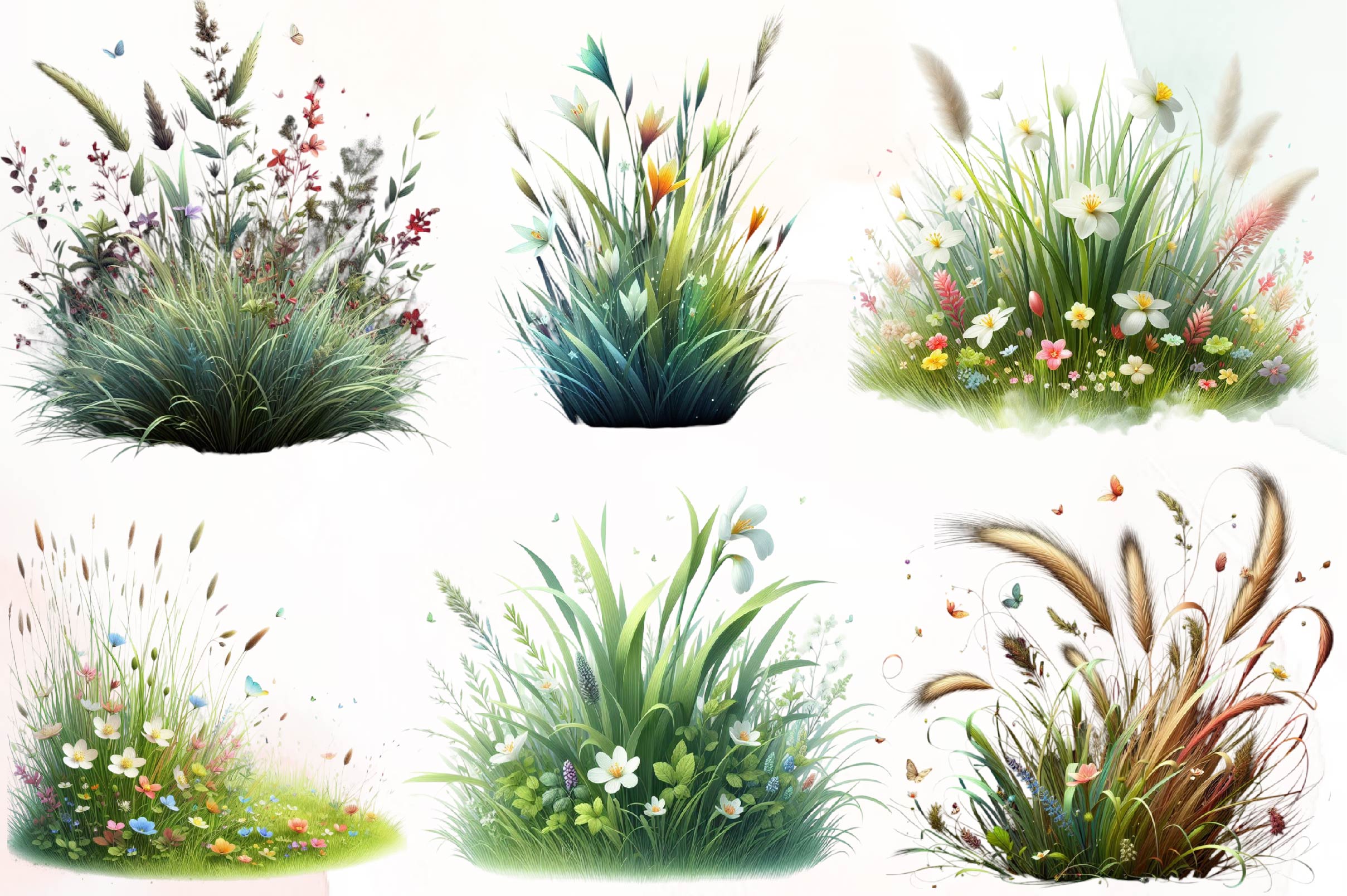 Grass Clipart Bundle