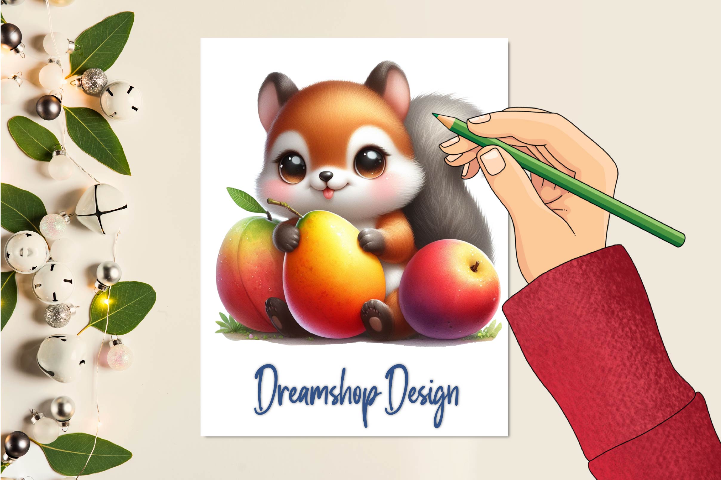 Cute Squirrels Clipart Bundle