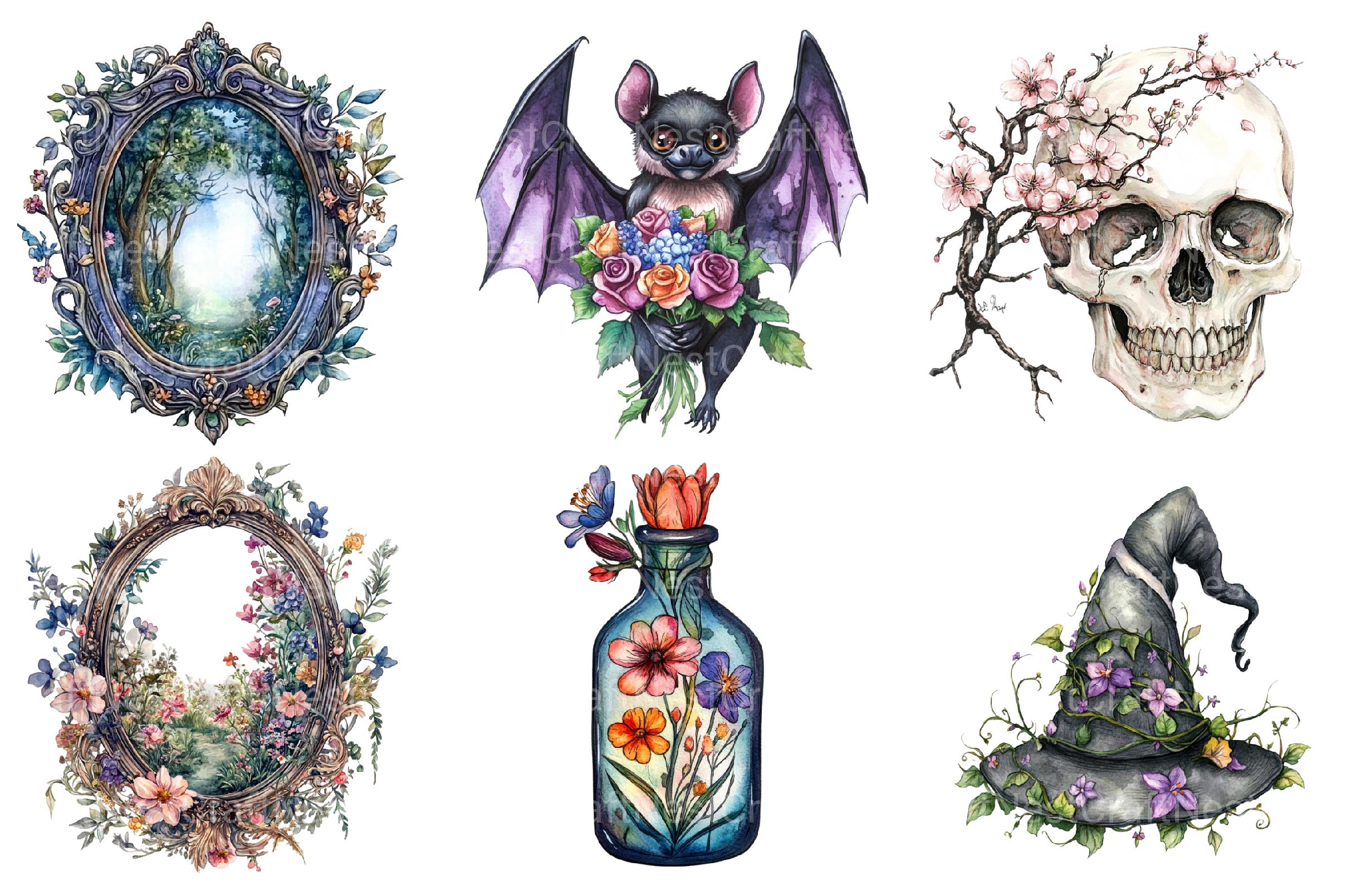 Gothic Spring Clipart 1