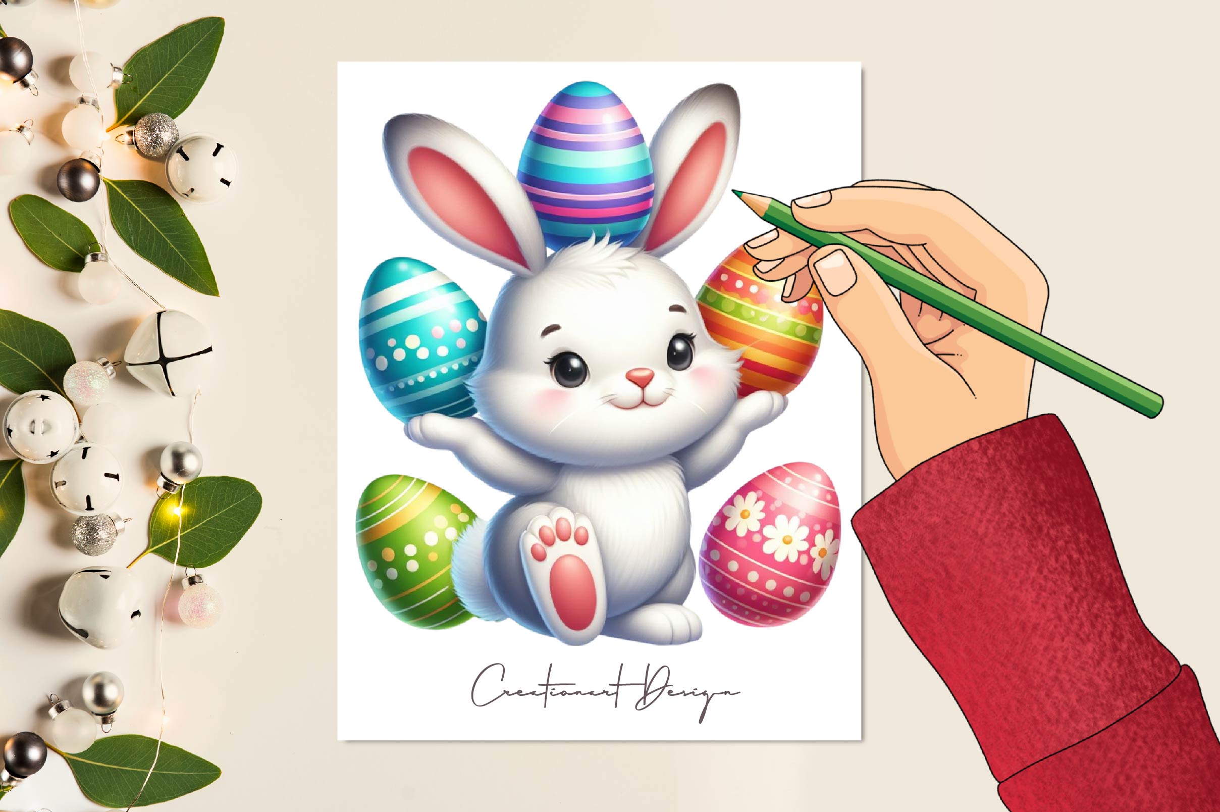 Easter Bunny Clipart Bundle 1
