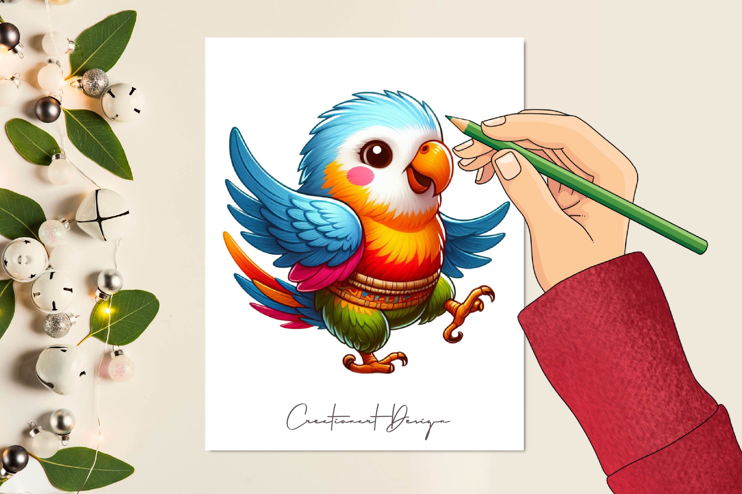 Baby Parot Clipart Bundle