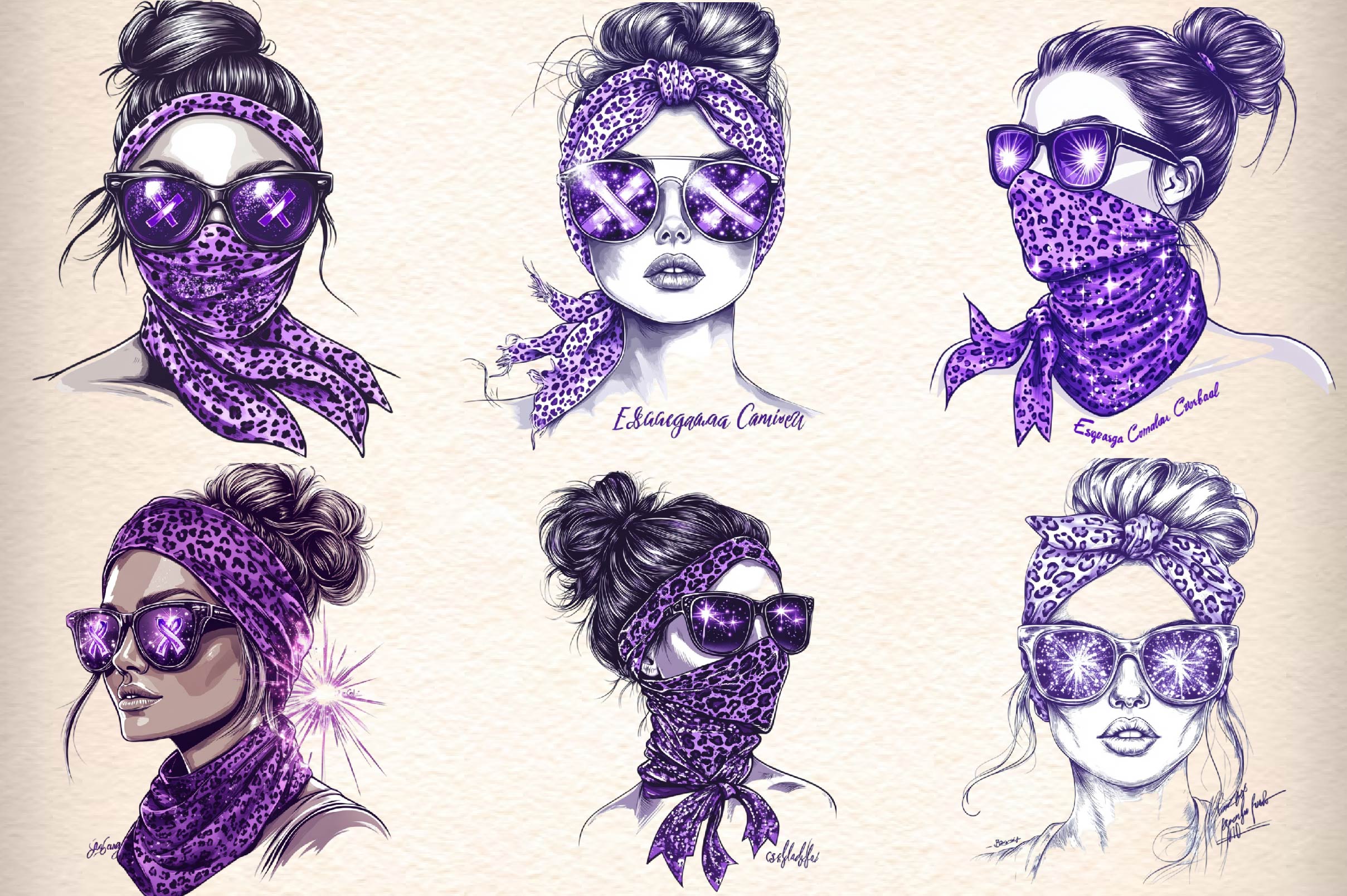 Breast Cancer Awareness Clipart Bundle 1
