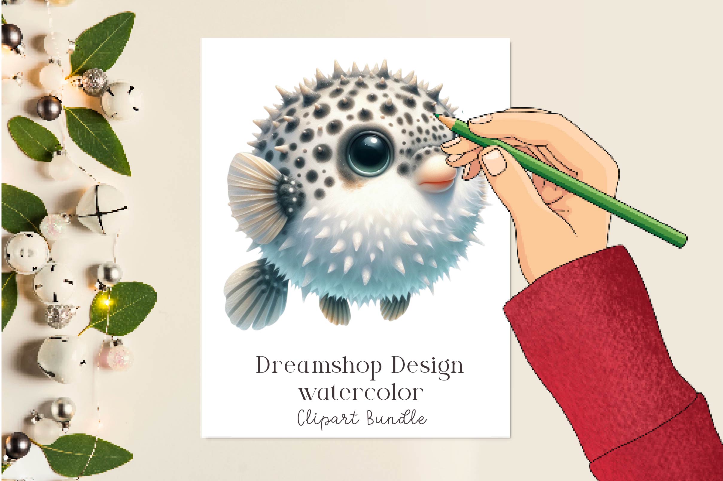 Puffer Fish Clipart Bundle
