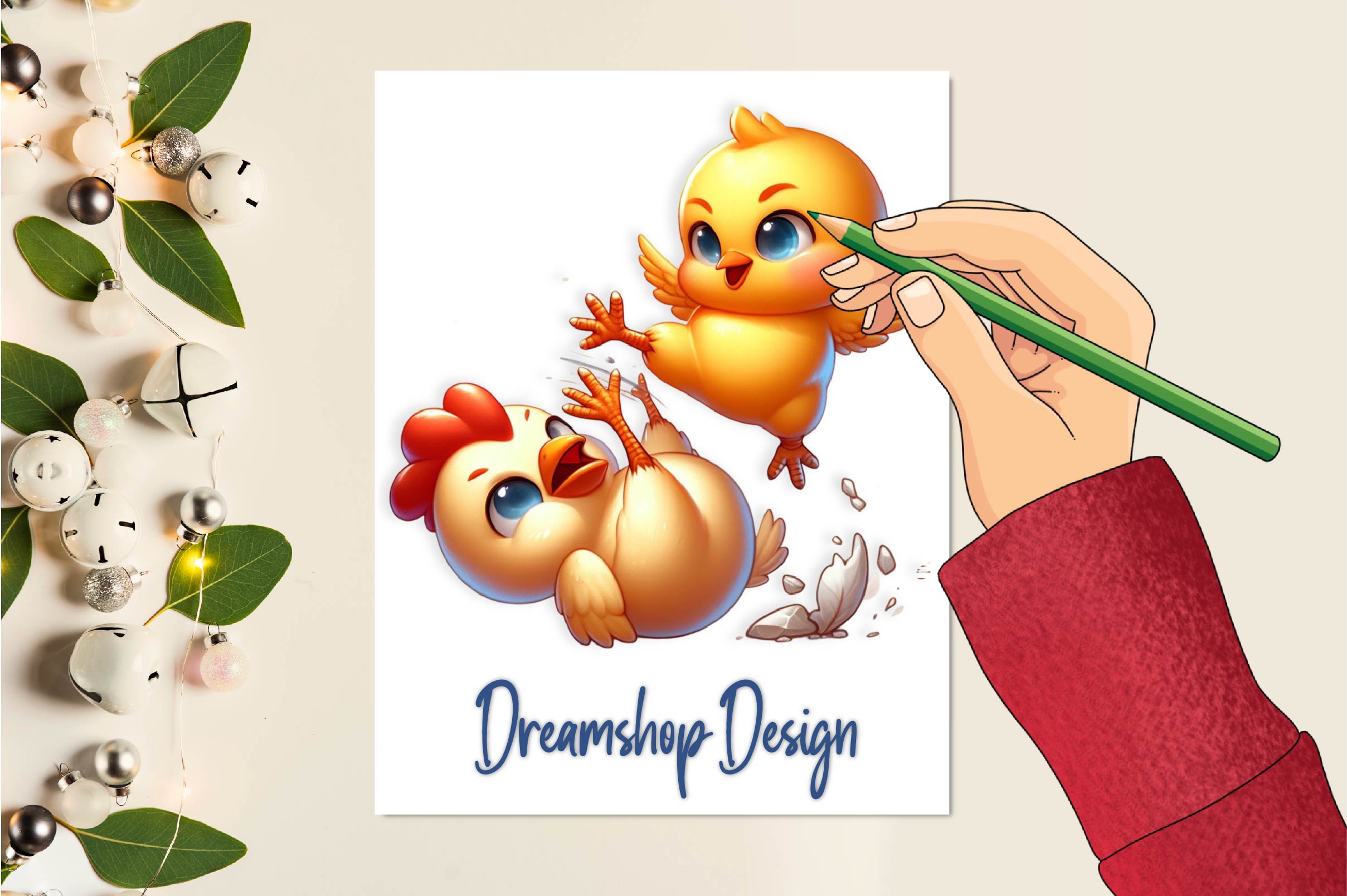 Funny Chicken Crazy Chicken Clipart Bundle 1