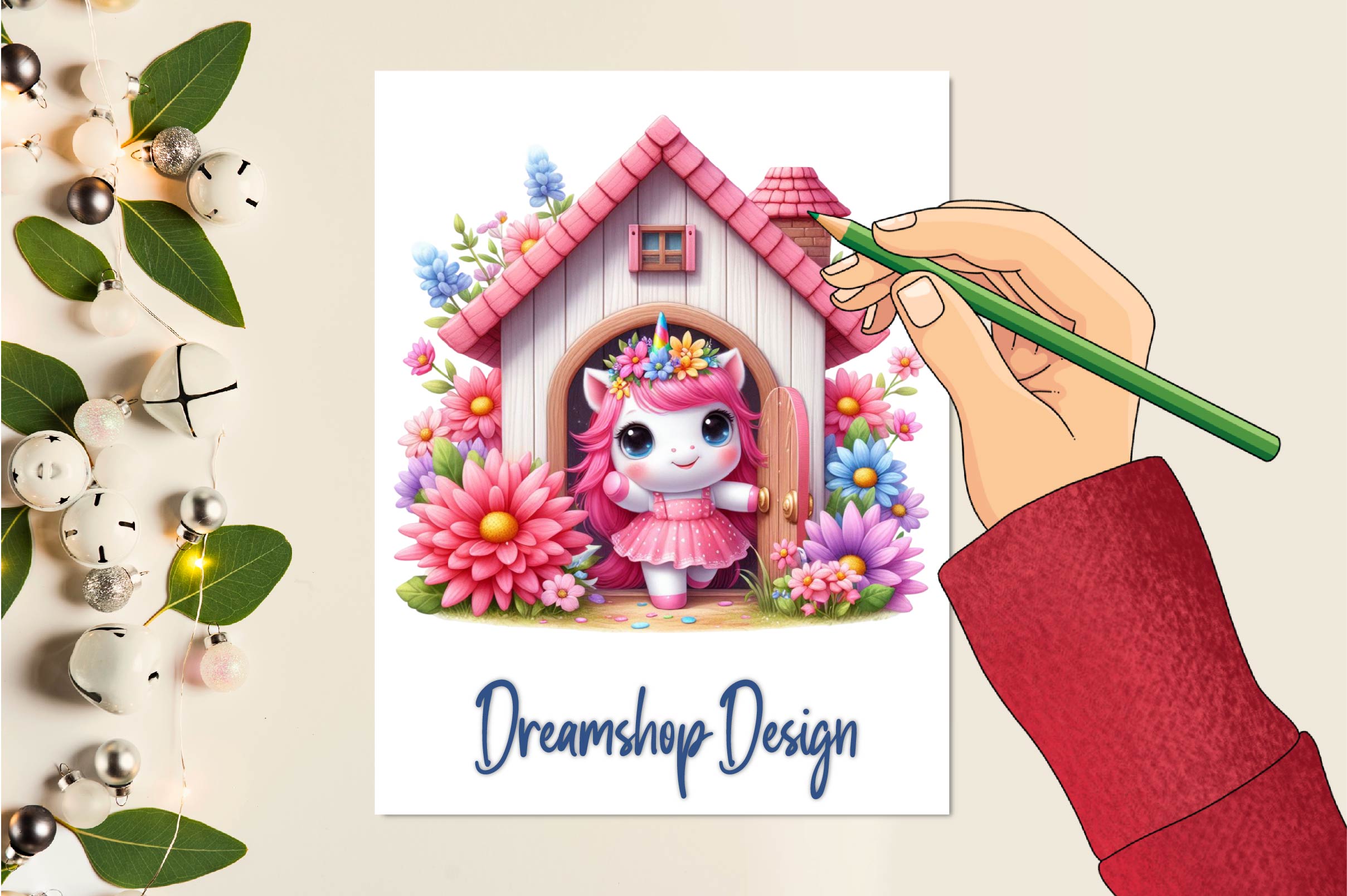 Cute Unicorn Clipart Bundle 1
