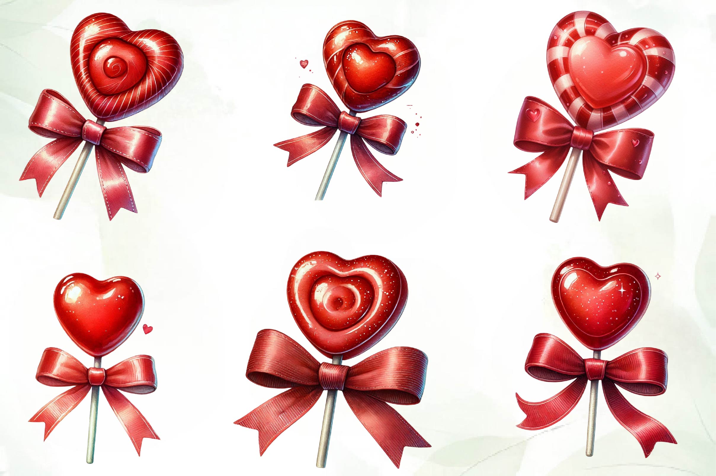 Valentine's Lollipop Clipart Bundle