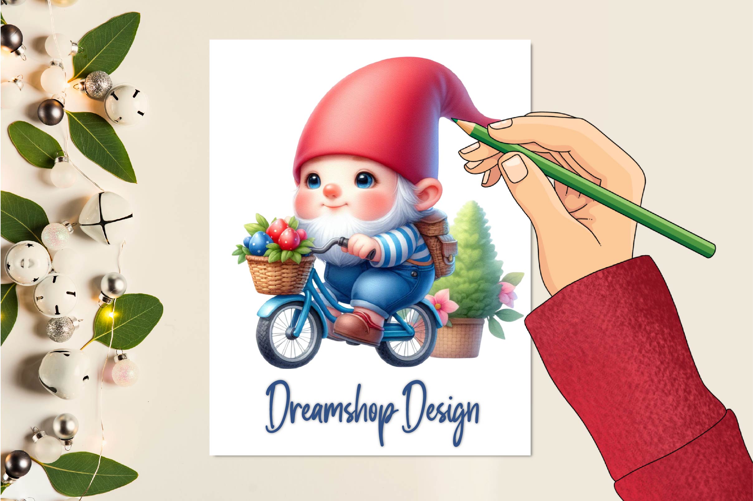 Garden Gnomes Clipart Bundle