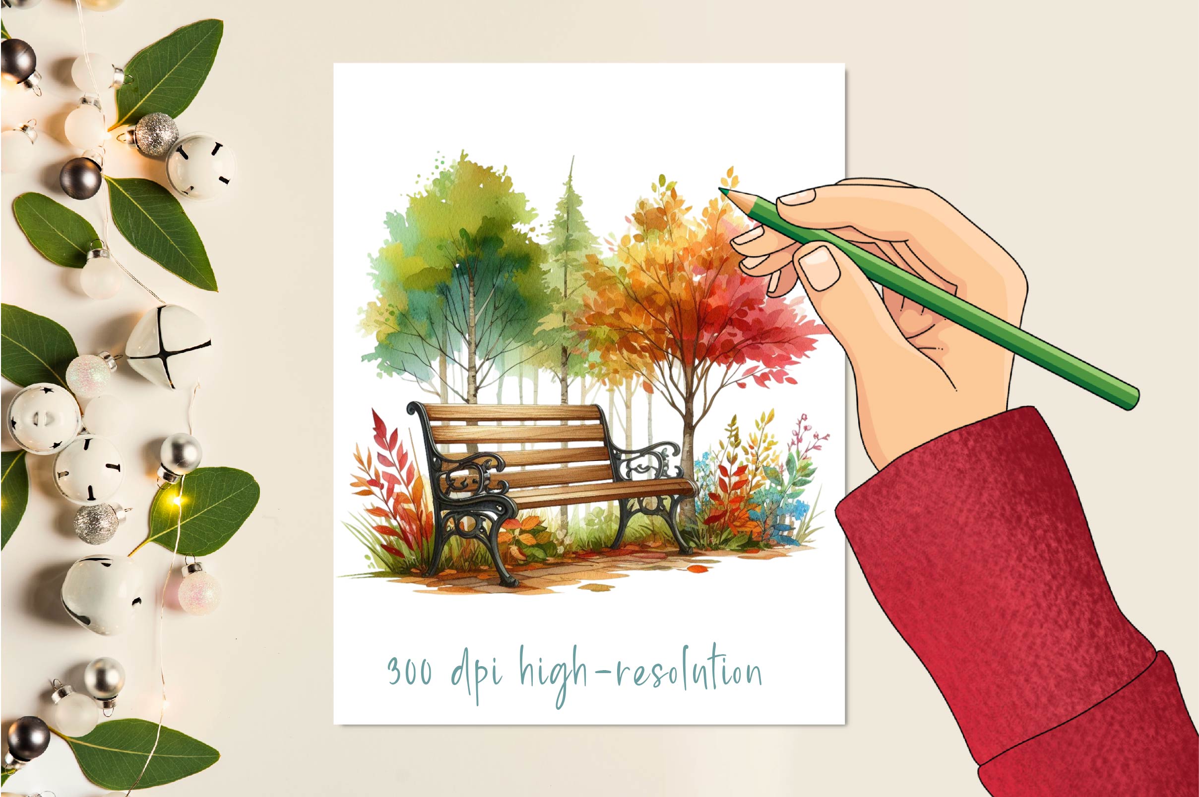 Autumn Scene Clipart Bundle